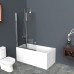 Душевая шторка на ванну BelBagno UNO-V-21-120/150-C-Cr Прозрачное 
