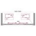 Шторка на ванну BelBagno UNIQUE-VF-2-150/180-140-P-Cr Текстурированное 