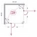 Душевой уголок BelBagno KRAFT-AH-22-100/90-C-Cr-L Прозрачное 