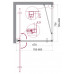 Душевой уголок BelBagno MARMI-A-1-80-C-Cr Прозрачное 