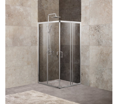Душевой уголок BelBagno UNIQUE-A-2-85/100-C-Cr Прозрачное 