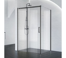 Душевой уголок BelBagno ACQUA-AH-1-150/90-C-NERO Прозрачное 