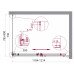Душевой уголок BelBagno ACQUA-AH-1-120/80-C-Cr Прозрачное 