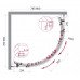 Душевой уголок BelBagno ACQUA-R-2-80-C-Cr Прозрачное 