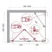 Душевой уголок BelBagno ALBANO-AS-1-100-C-Cr Прозрачное 