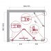 Душевой уголок BelBagno ALBANO-ASH-1-70/100-C-Cr Прозрачное 
