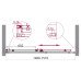 Душевая дверь BelBagno ACQUA-BF-1-150-C-Cr Прозрачное 