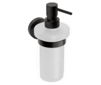 Настенный дозатор для жидкого мыла (стекло) Bemeta DARK 104109010 черный матовый