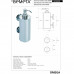 Настенный дозатор для жидкого мыла (большой металлический стакан), 2 держателя Bemeta OMEGA 104109032  