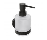 Настенный дозатор для жидкого мыла (стекло) Bemeta DARK 104109100 черный матовый