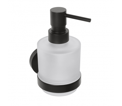 Настенный дозатор для жидкого мыла (стекло) Bemeta DARK 104109100 черный матовый