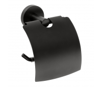 Держатель для туалетной бумаги с крышкой Bemeta DARK 104112010 черный матовый