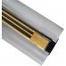 Желоб BERGES водосток SUPER Slim 800, золото глянец, S-сифон D50 H60 боковой 092154 