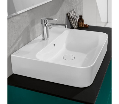 Раковина 60х47 см Villeroy&Boch Finion 416861R1 CeramicPlus, цвет-альпийский белый