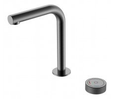 Смеситель автоматический для раковины Boheme TECH Gun Metal 158-GM матовый графит Смеситель автоматический для раковины Boheme TECH Gun Metal 158-GM матовый графит