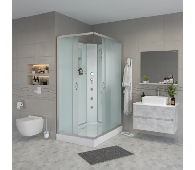 Душевая кабина Niagara NG-43185-14QBKG гидромассаж, без крыши