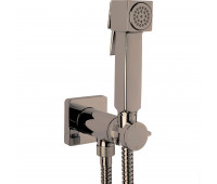 Гигиенический душ в комплекте с прогрессивным смесителем Bossini Cube Brass E38001.094 цвет никель шлифованный