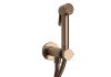 Гигиенический душ - комплект с прогрессивным смесителем Bossini Paloma Brass E37005B.022 цвет античная бронза
