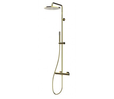 Душевая система с термостатом, верхний душ Ø 280 мм BOSSINI COSMO L10196.021 золото Душевая система с термостатом, верхний душ Ø 280 мм BOSSINI COSMO L10196.021 золото