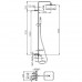 Душевая система с термостатом Bossini Cosmo L10403.030 цвет-хром