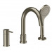 Смеситель для ванны на 3 отверстия Gessi Emporio Via tortona 18637#149 цвет Finox Brushed Nickel