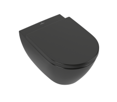 Унитаз подвесной безободковый Villeroy&Boch Subway 2.0 5614R0R7 с DirectFlush, Pure Black CeramicPlus