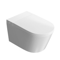 Умный унитаз, подвесной, торнадо, Kerama Marazzi ТекВейв KMTWWc59GWh2 с дистанционным управлением