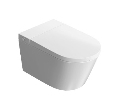 Умный унитаз, подвесной, торнадо, Kerama Marazzi ТекВейв KMTWWc59GWh2 с дистанционным управлением