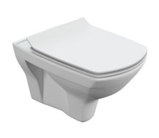 Унитаза подвесная Cersanit Carina Clean On S-MZ-CARINA-XL-COn-S-DL-w микролифт с горизонтальным выпуском