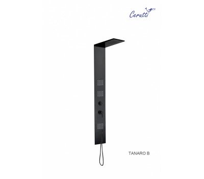 Душевая панель TANARO B Cerutti SPA CT899191 черный глянцевый 