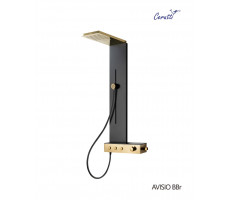 Душевая панель Cerutti SPA AVISIO BBr CT9659 Черный + бронза Душевая панель Cerutti SPA AVISIO BBr CT9659 Черный + бронза
