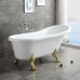 Ванна акриловая отдельностоящая 157х77 Cerutti SPA CLASSIC 150 CT9667 на львиных лапах золото