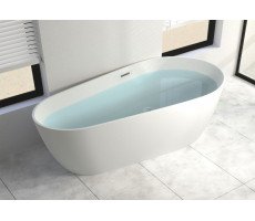 Ванна акриловая отдельностоящая 170х80 Cerutti SPA MIMI 170 CT9671 белая, со сливом-переливом