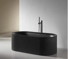 Ванна акриловая отдельностоящая 170х75 см Cerutti SPA CEZA'S MB CT9907 черная матовая, со сливом-переливом Ванна акриловая отдельностоящая 170х75 см Cerutti SPA CEZA'S MB CT9907 черная матовая, со сливом-переливом