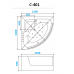 Ванна акриловая гидромассажная 150х150 Cerutti SPA C-401 Ванна акриловая гидромассажная 150х150 Cerutti SPA C-401