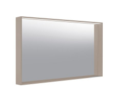 Зеркало с подсветкой 120 см KEUCO PLAN 33098143500 с подогревом, лакированный алюминий (трюфель)