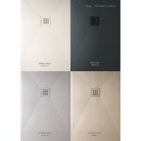 Душевой поддон керамический 120x80x3 Scarabeo Step 3010 CMO8 серый матовый, Cemento Matt