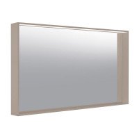 Зеркало с подсветкой 120 см KEUCO PLAN 33098143500 с подогревом, лакированный алюминий (трюфель)
