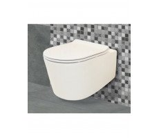 Подвесной унитаз Creo Ceramique RENNES RE1100R безободковый с тонким сидением микролифт