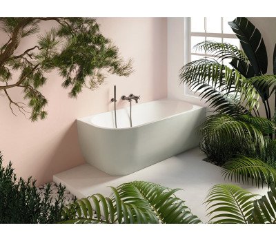 Ванна акриловая угловая пристенная 170x75 см GRUPPO TREESSE CORA V057BO DX матовая Ванна акриловая угловая пристенная 170x75 см GRUPPO TREESSE CORA V057BO DX матовая