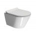 Унитаз подвесной GSI Kube X 9412FR511 Genius Flush, с креплением, цвет белый глянцевый