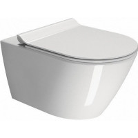 Унитаз подвесной GSI Kube X 9413FR511 Genius Flush, с креплением, цвет белый глянцевый