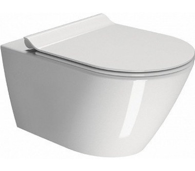 Унитаз подвесной GSI Kube X 9413FR511 Genius Flush, с креплением, цвет белый глянцевый