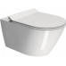 Унитаз подвесной GSI Kube X 9413FR511 Genius Flush, с креплением, цвет белый глянцевый