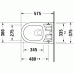 Комплект DURAVIT SensoWash Starck F Lite Set 650001012004310 : унитаз ME by Starck Rimless 2510092000 + крышка SensoWash Starck f Lite 612000012000310