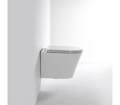 Унитаз подвесной TECE TECEspring K 9700997 безободковая чаша со смывом Tornado flush, сиденье Slim с микролифтом и быстрым снятием, белый глянец