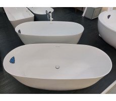 Ванна из литого мрамора, щелевой слив-перелив Астра-Форм Атрия SOLID 180х80 цвет белый матовый