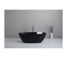 Ванна акриловая отдельностоящая 170х80 Frank F6123 Black/Black черная