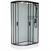Душевая кабина 100х80 см rank F418R М Black правосторонняя, матовое стекло
