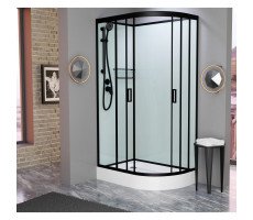 Душевая кабина Frank F412L Black без крыши